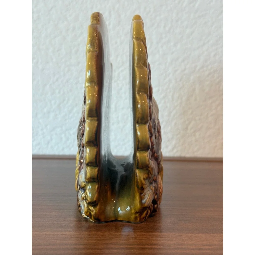 Vintage RARE‎ Ceramic Better Homes and Gardens Turkey Napkin Holder 5